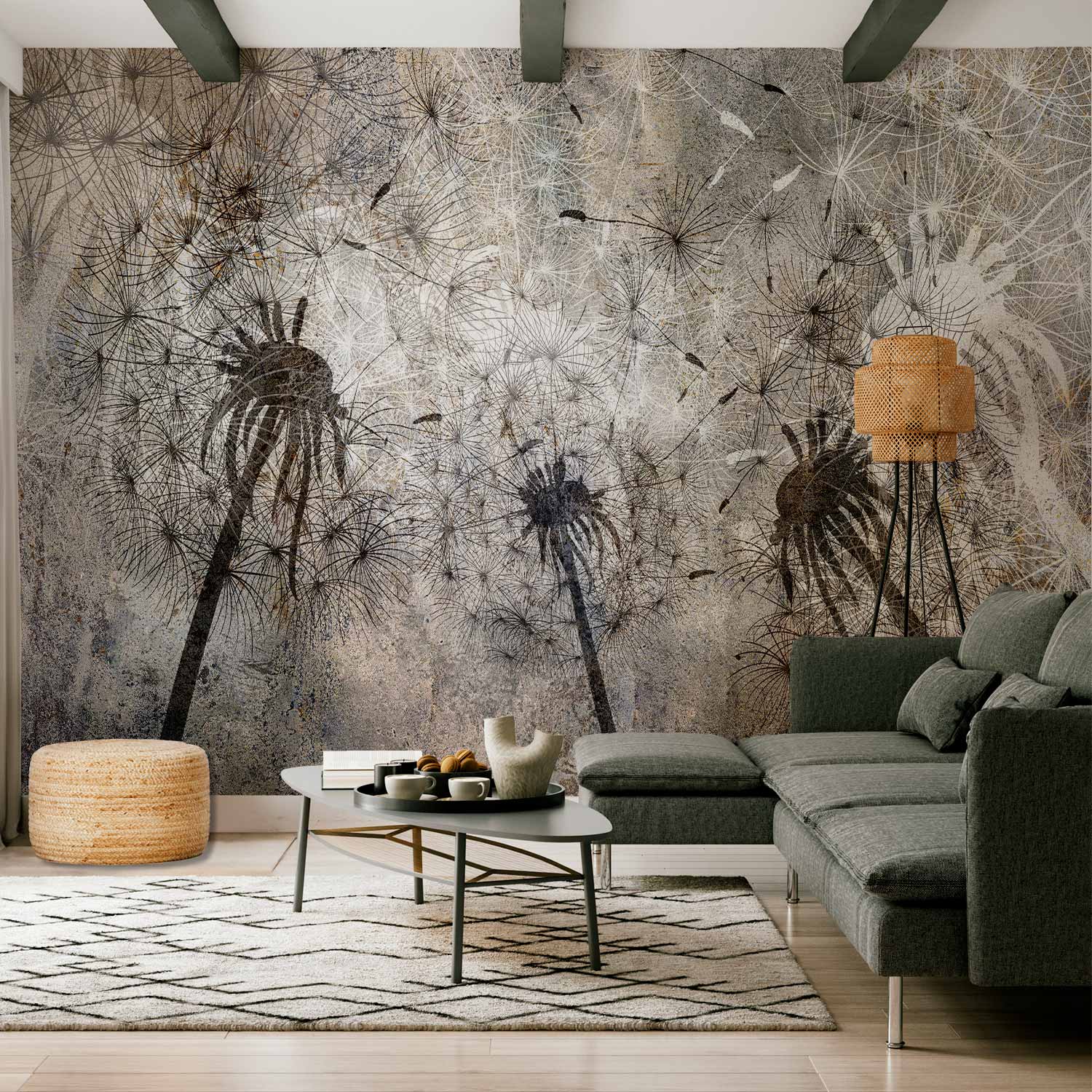 Wall Mural Flower Artwork Stirring Breath