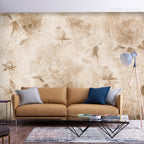 Wandbild Vintage Naturblumen