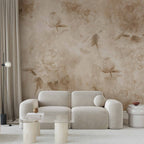 Wandbild Vintage Naturblumen