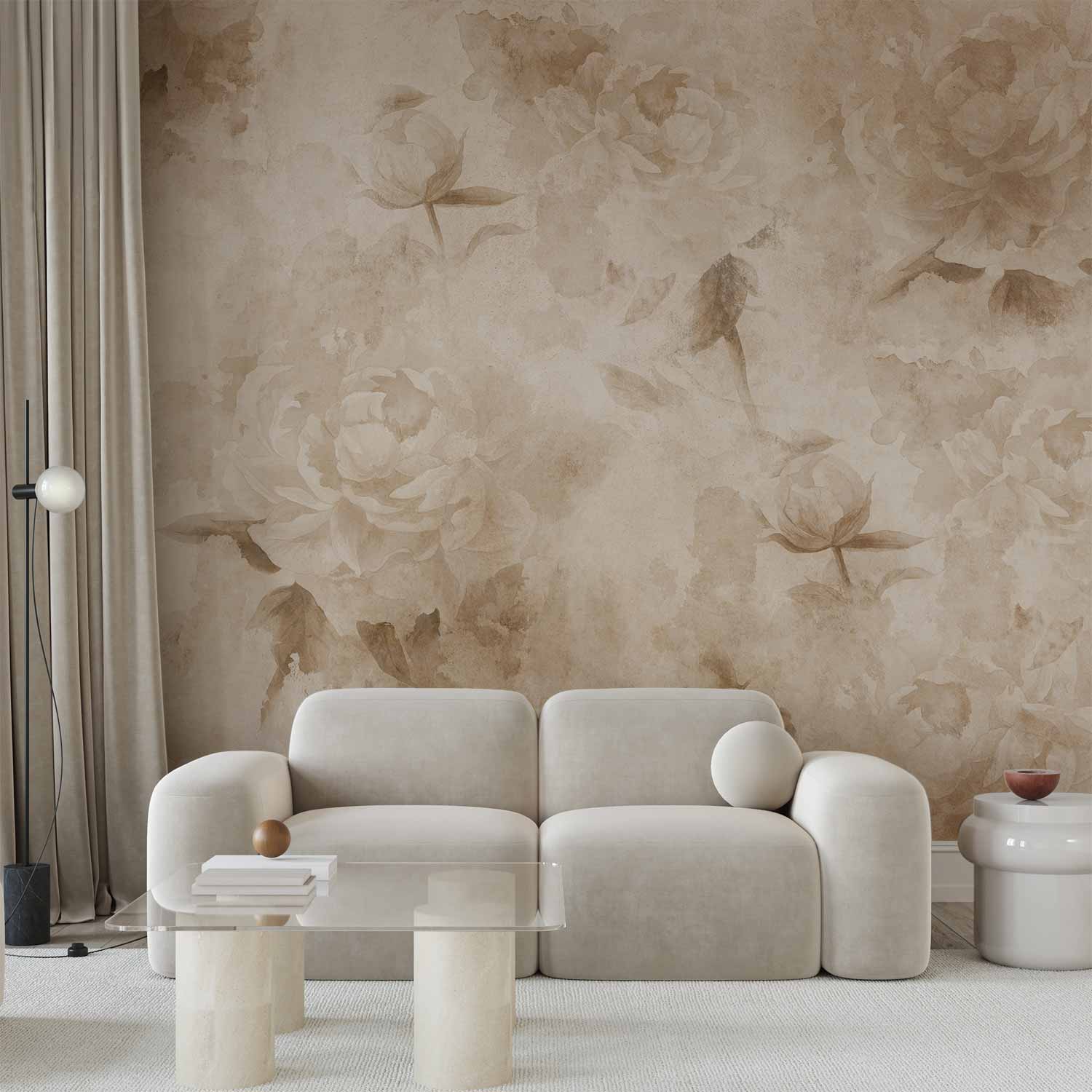 Wall Mural Vintage Nature Flowers