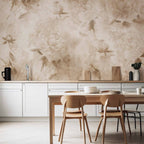 Wandbild Vintage Naturblumen