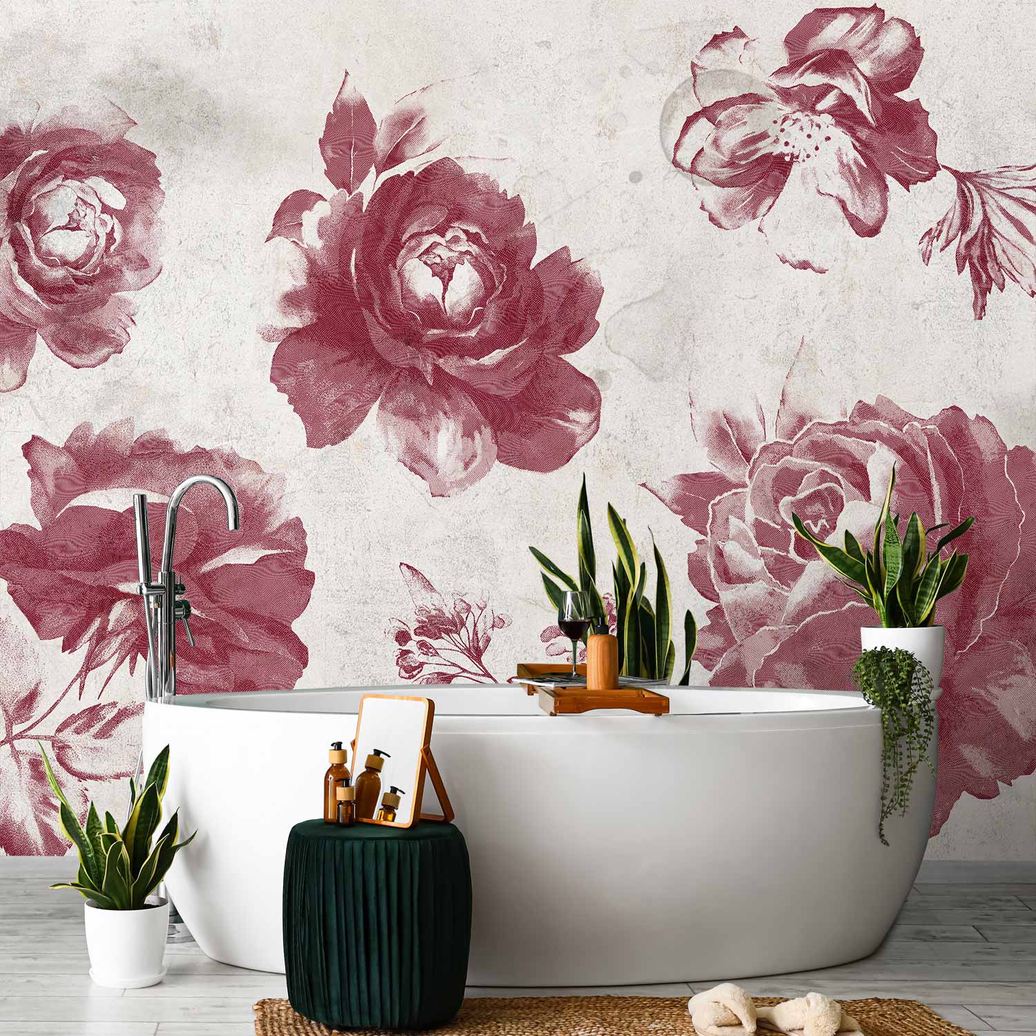 Botanical Floral Garden Wall Mural