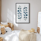 Always Together Botanical Leaves Vertical Canvas Print