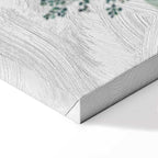 Always Together Botanical Leaves Vertical Canvas Print