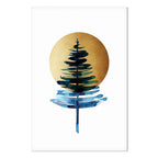 Sunny Winter Leaves Vertical Canvas Print