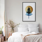 Sunny Winter Leaves Vertical Canvas Print