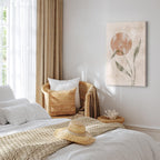 Autumn Sunrise Leaves Vertical Canvas Print