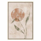 Autumn Sunrise Leaves Vertical Canvas Print