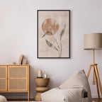 Autumn Sunrise Leaves Vertical Canvas Print