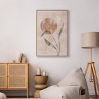 Autumn Sunrise Leaves Vertical Canvas Print