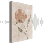 Autumn Sunrise Leaves Vertical Canvas Print