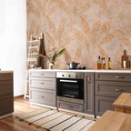 Leaves and Gold Botanical Wall Mural