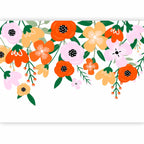 Wandbild „Bunte Blüte“ – Erste Variante