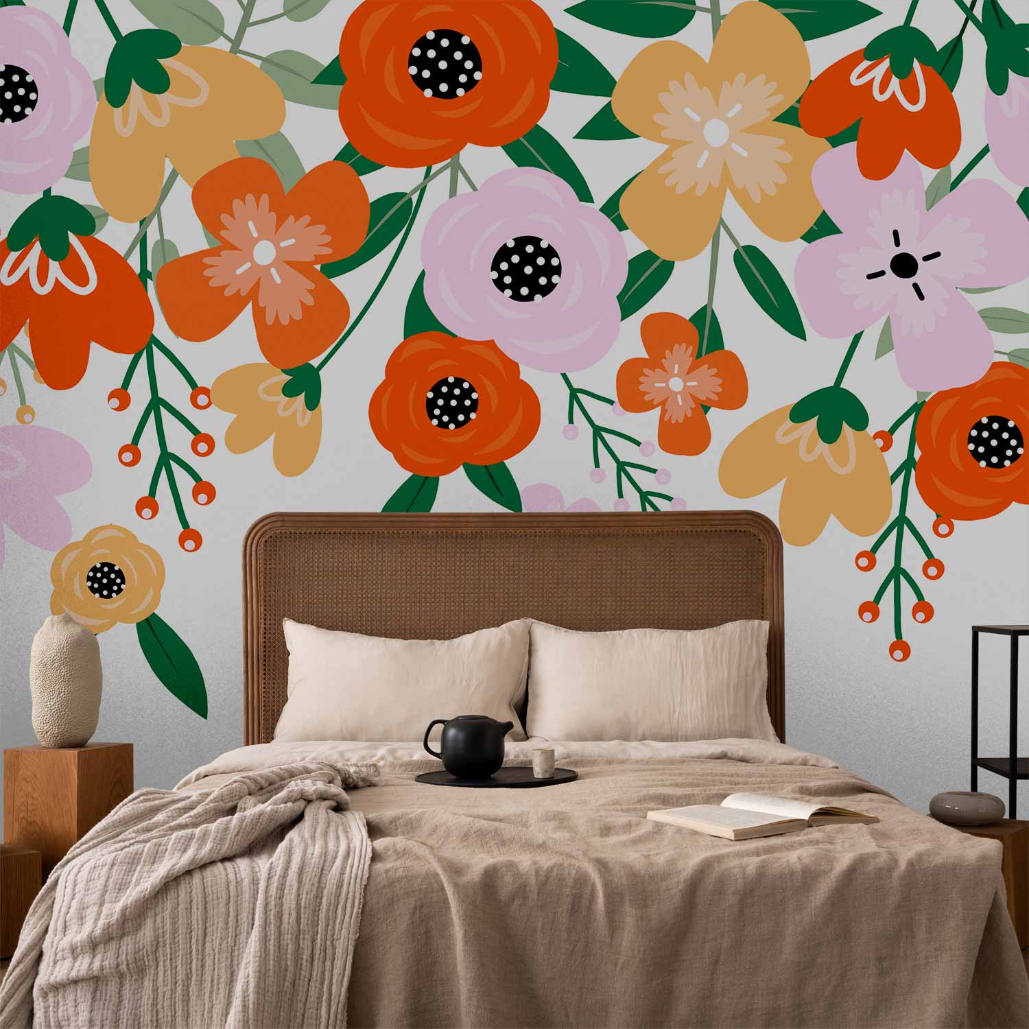 Colorful Bloom Floral Wall Mural