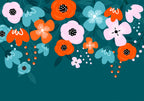 Wall Mural Colorful Bloom - Flowers