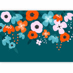 Wall Mural Colorful Bloom - Flowers