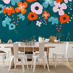 Wall Mural Colorful Bloom - Flowers