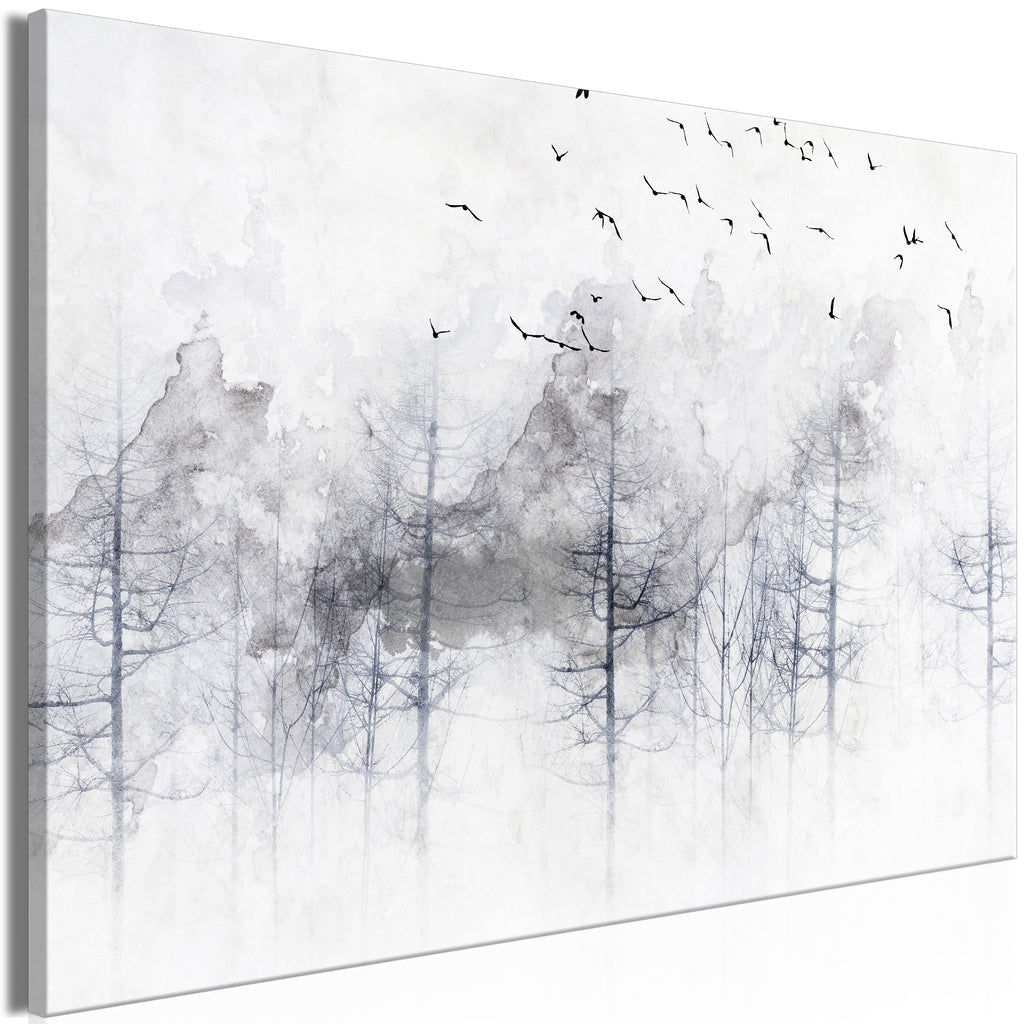 Canvas Print Winter Forest 1 Part Wide