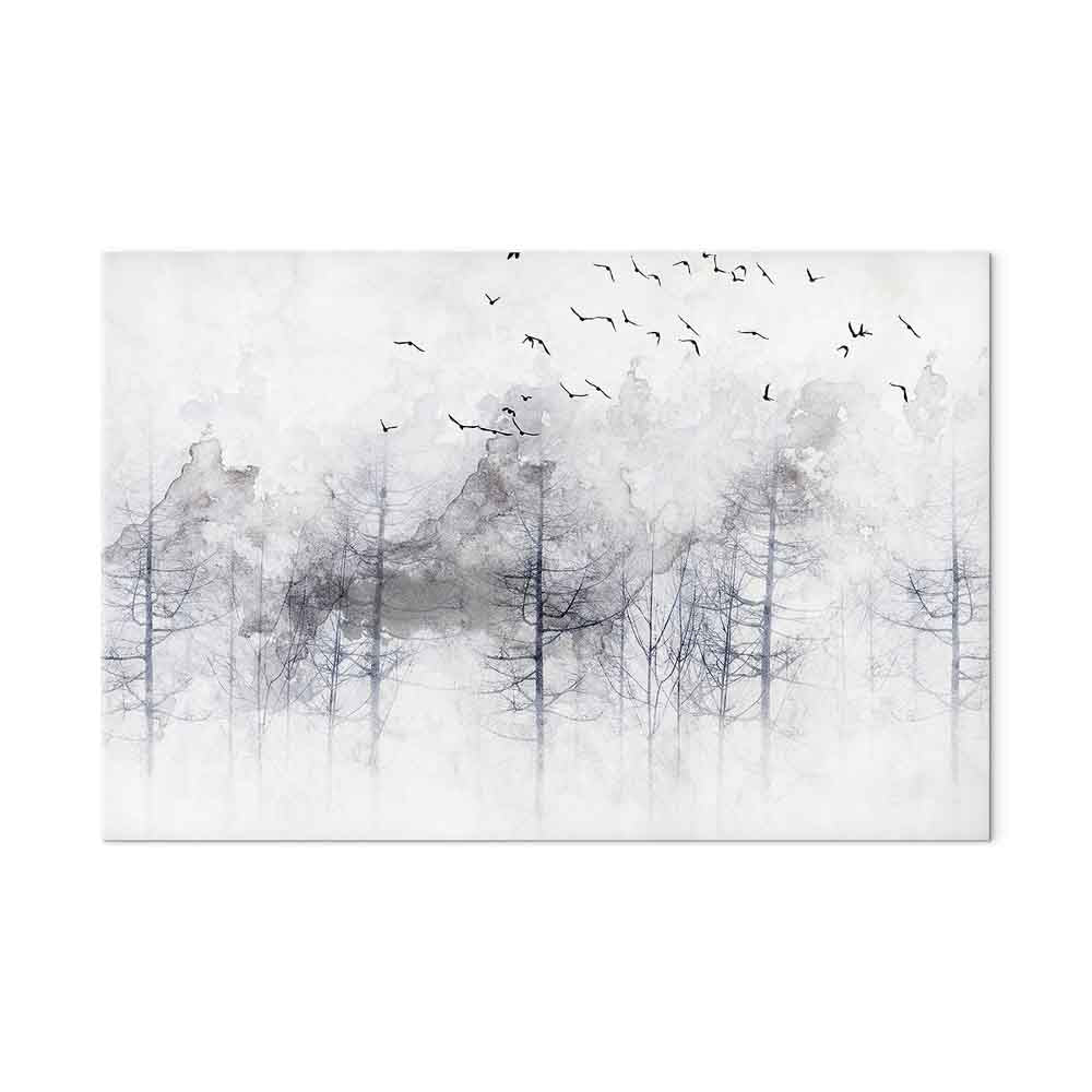 Winter Forest Landscape Canvas Print