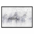 Winter Forest Landscape Canvas Print