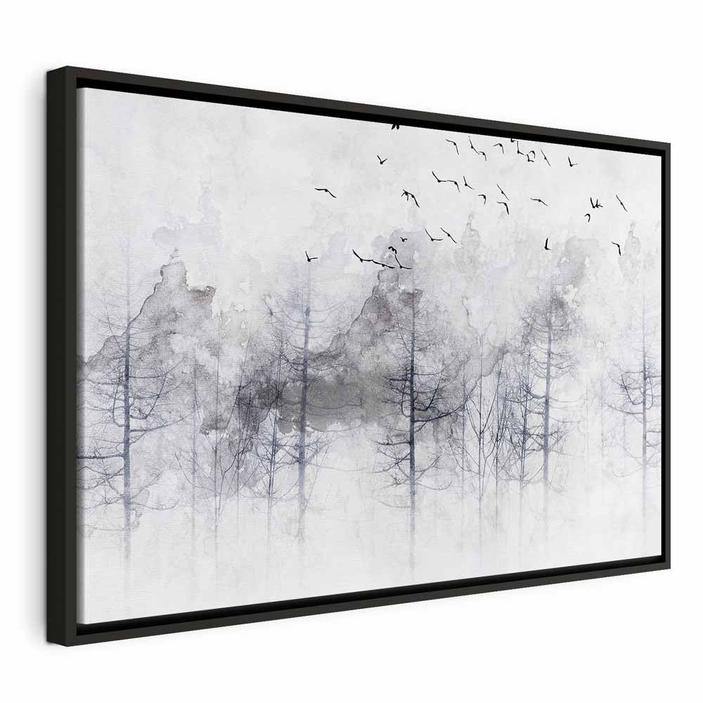 Winter Forest Landscape Canvas Print