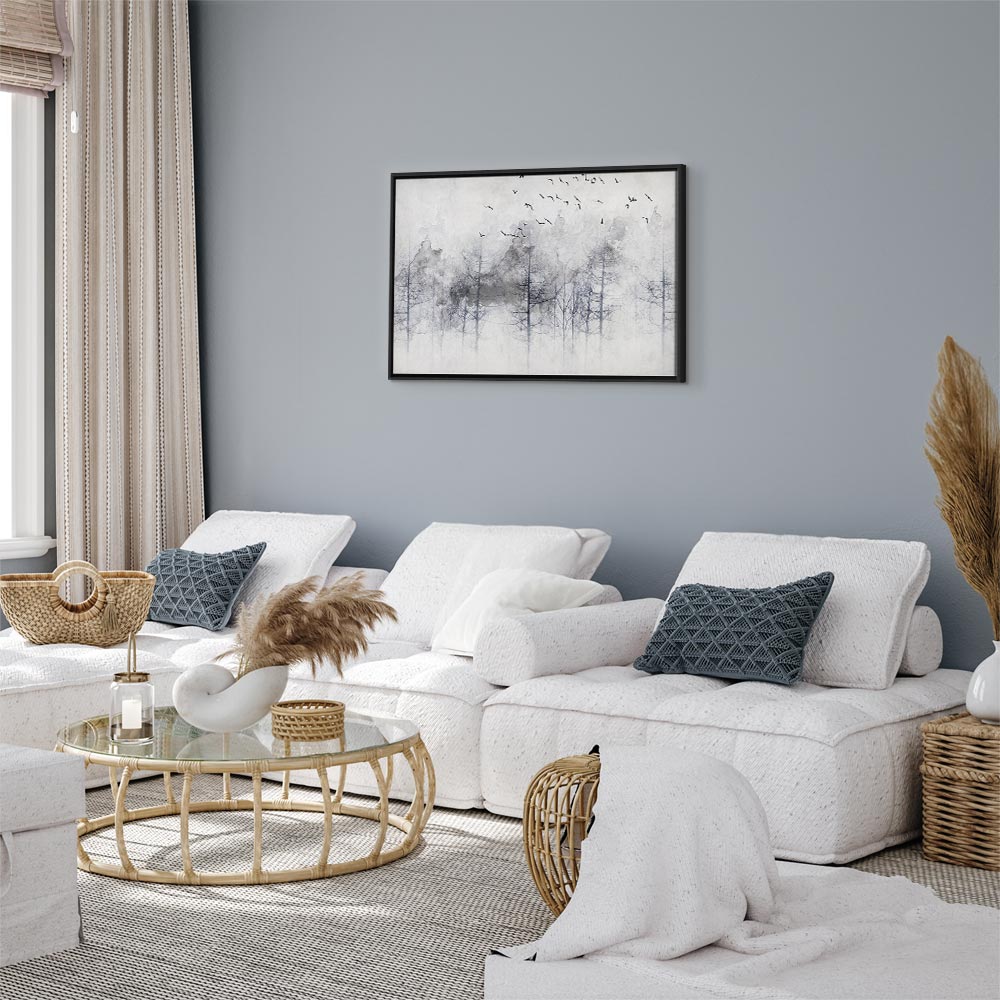 Winter Forest Landscape Canvas Print