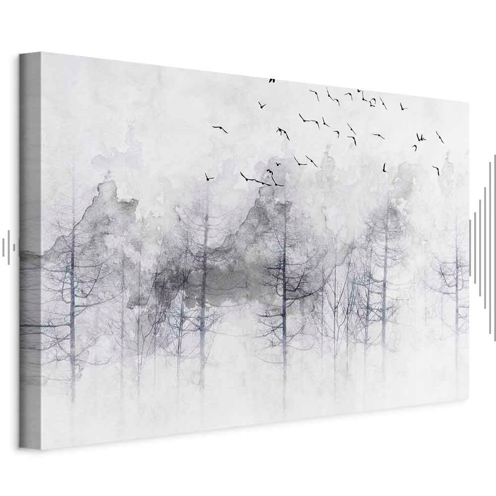 Winter Forest Landscape Canvas Print