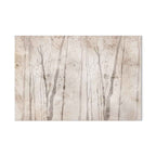 Beige Forest Trees Canvas Print