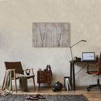 Beige Forest Trees Canvas Print