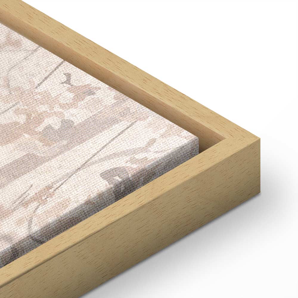 Beige Forest Trees Canvas Print