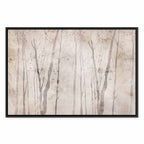 Beige Forest Trees Canvas Print