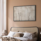 Beige Forest Trees Canvas Print