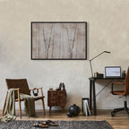 Beige Forest Trees Canvas Print