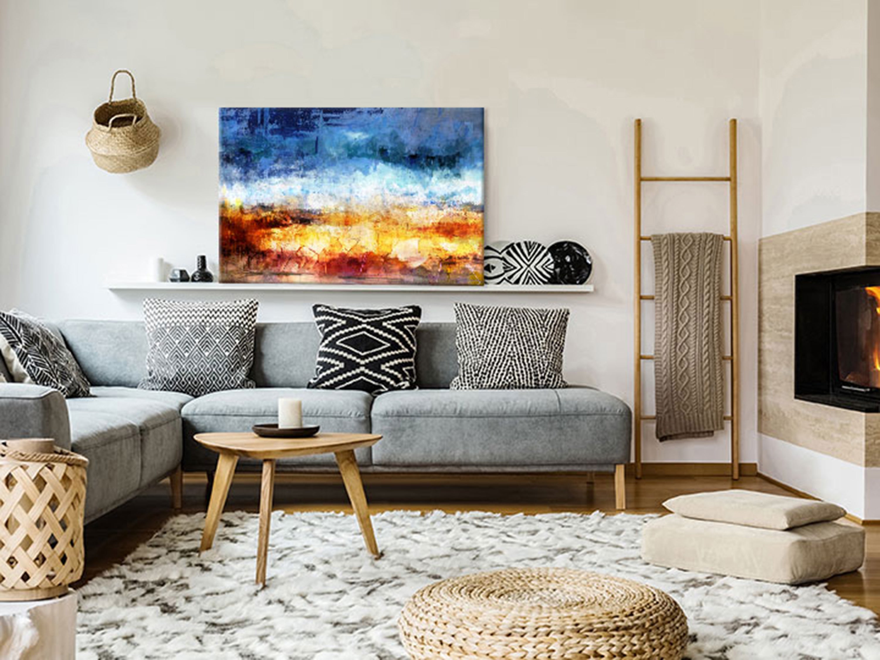 Canvas Print - Hot land Wide (1 Part)