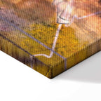 Abstract Hot Land Floral Canvas Print