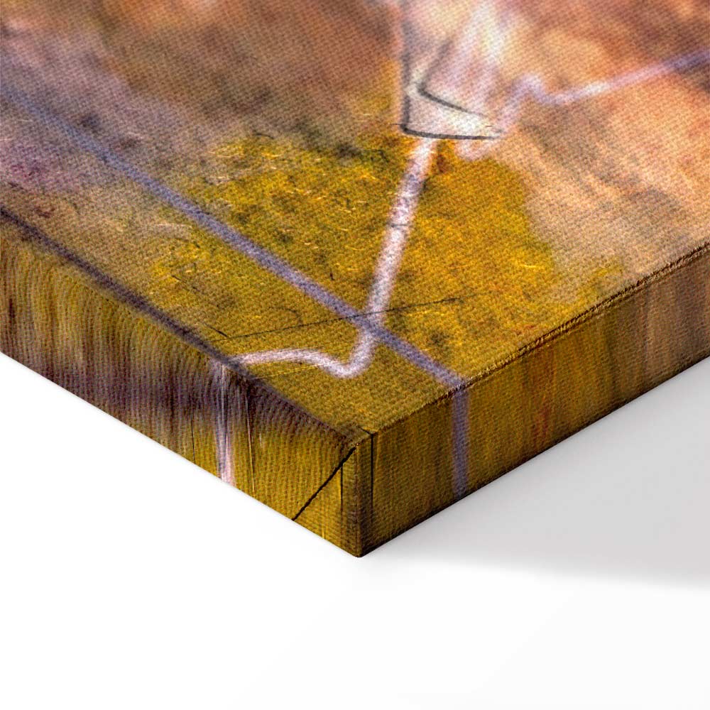 Abstract Hot Land Floral Canvas Print