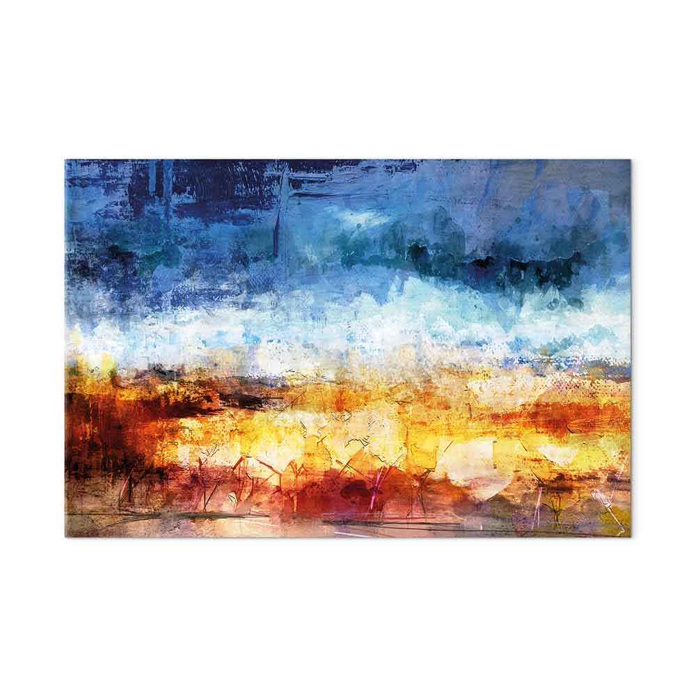 Abstract Hot Land Floral Canvas Print