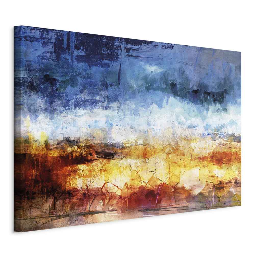 Abstract Hot Land Floral Canvas Print