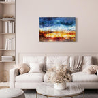 Abstract Hot Land Floral Canvas Print
