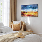 Abstract Hot Land Floral Canvas Print