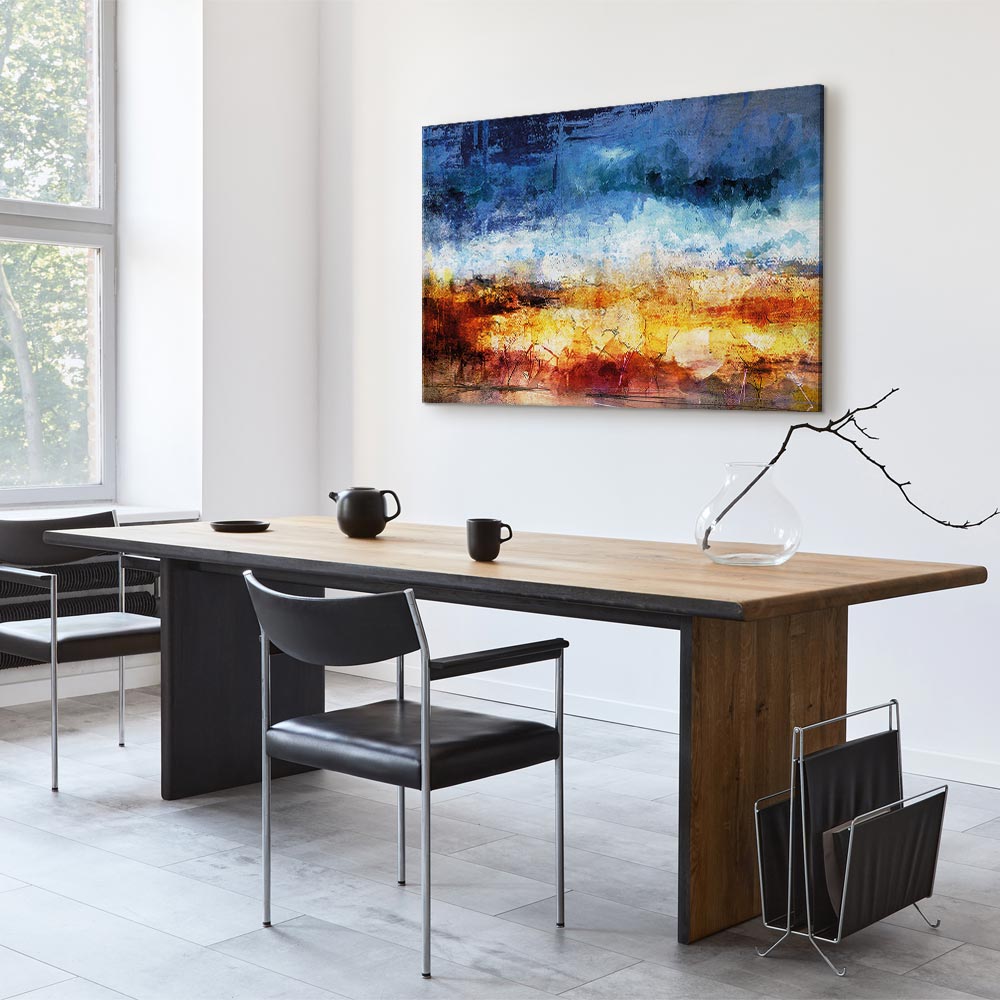 Abstract Hot Land Floral Canvas Print