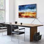 Abstract Hot Land Floral Canvas Print