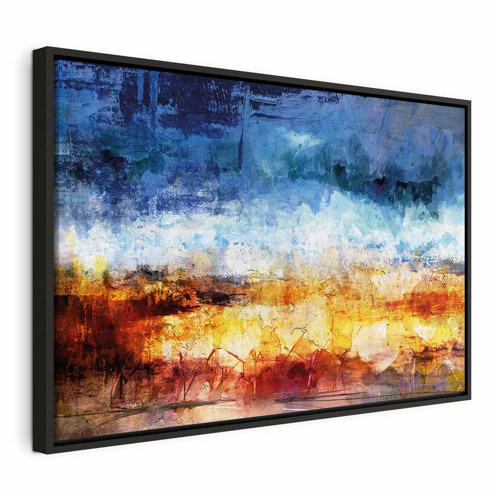 Abstract Hot Land Floral Canvas Print