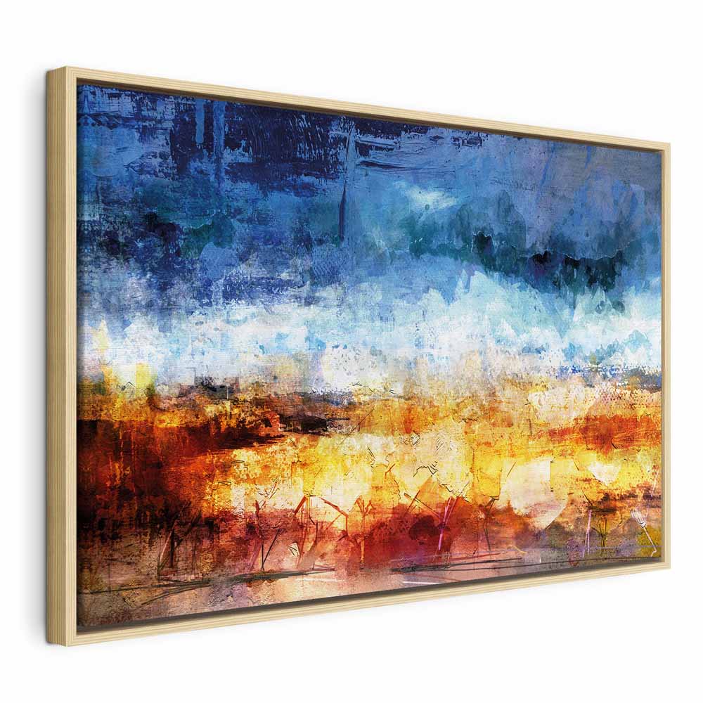 Abstract Hot Land Floral Canvas Print