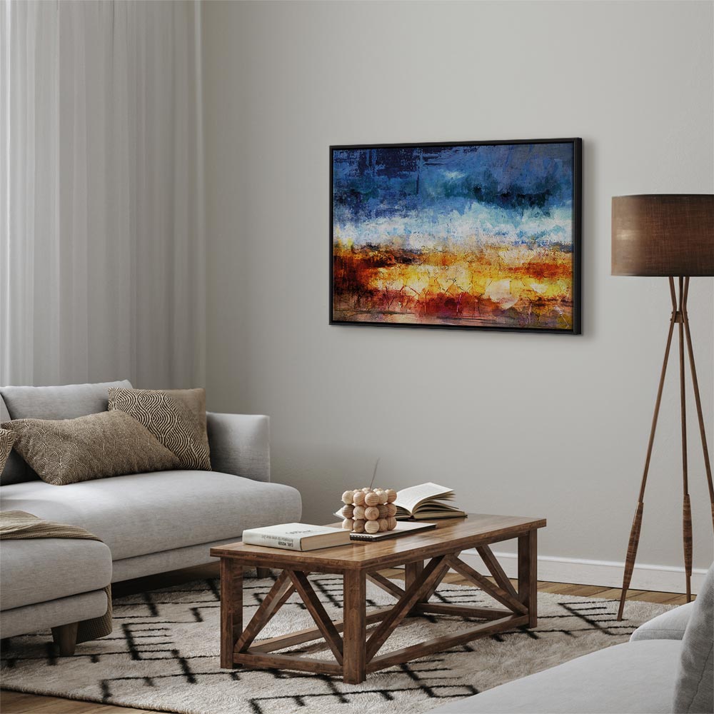 Abstract Hot Land Floral Canvas Print