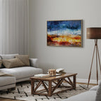 Abstract Hot Land Floral Canvas Print