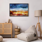 Abstract Hot Land Floral Canvas Print