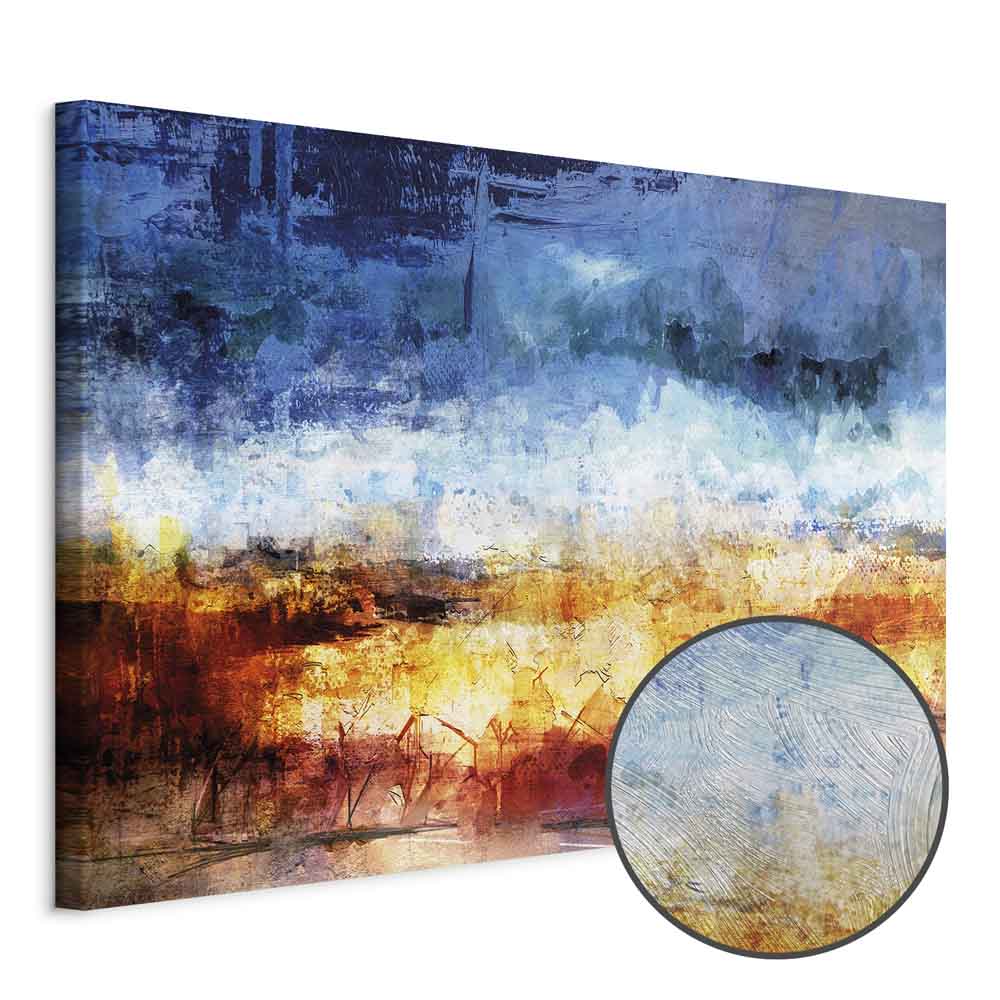 Abstract Hot Land Floral Canvas Print