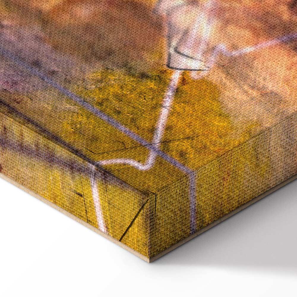 Abstract Hot Land Floral Canvas Print