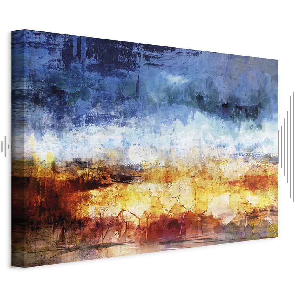 Abstract Hot Land Floral Canvas Print